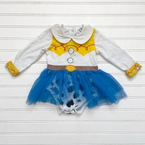 VGUC Toy Story Girls Jessie Cowgirl Western Embroidered Tulle Dress Costume